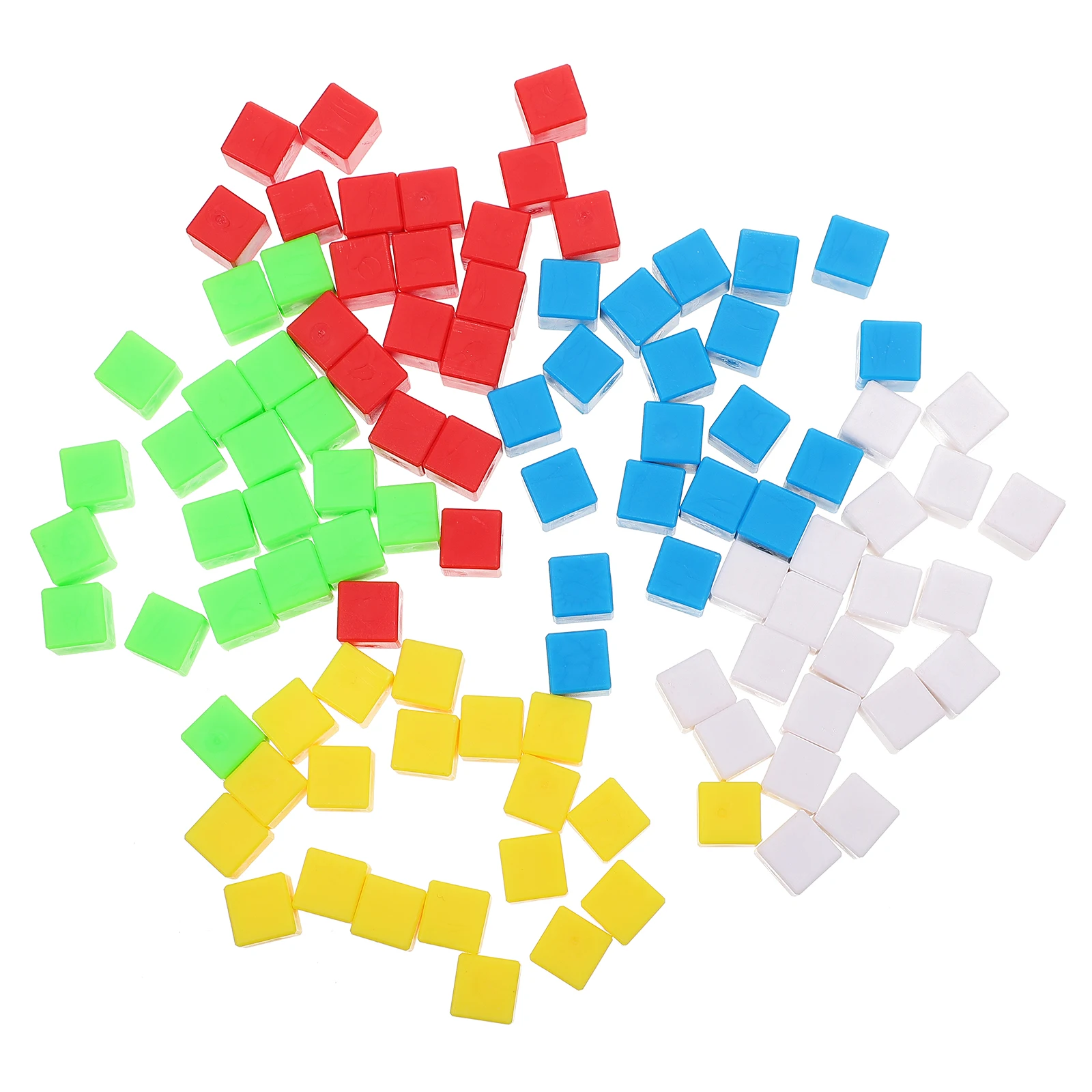 

200 Pcs Mathematical Geometry Teaching Aids Plastic Cubes Blocks Intelligence Developing Toys Sensory for Kids Child