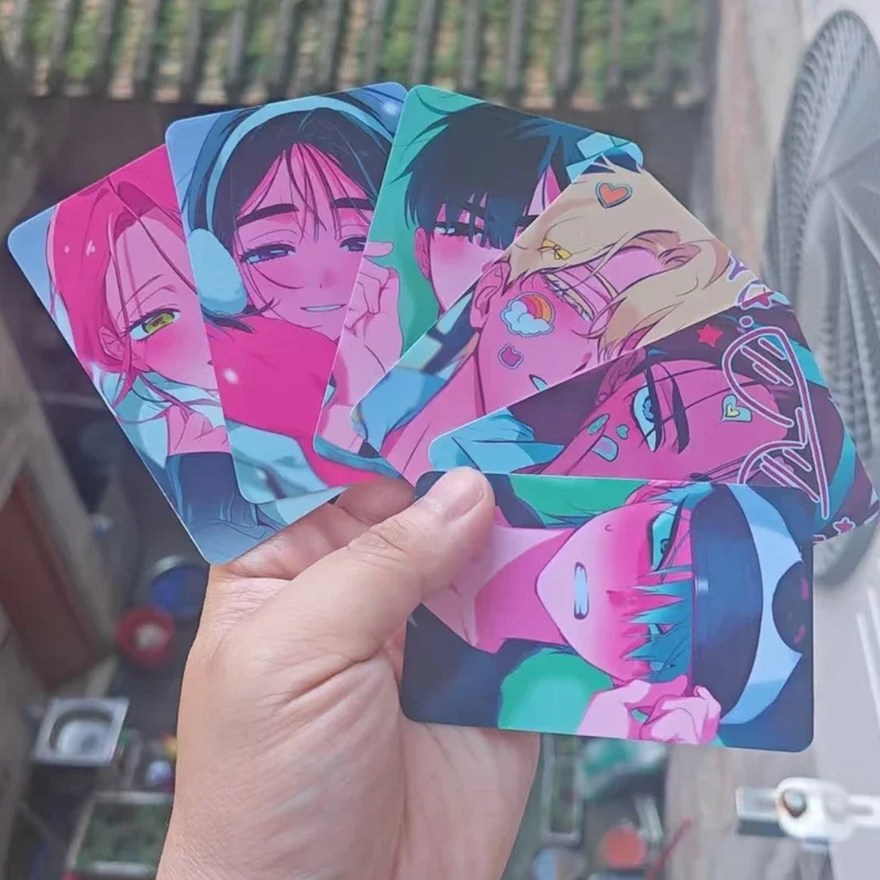 6Pcs/Lot KPOP Alien Stage Decor Lomo Card Mizi Sua Ivan Till Hyuna Luka Photocard HD Double-sided Album Photo Card Collection
