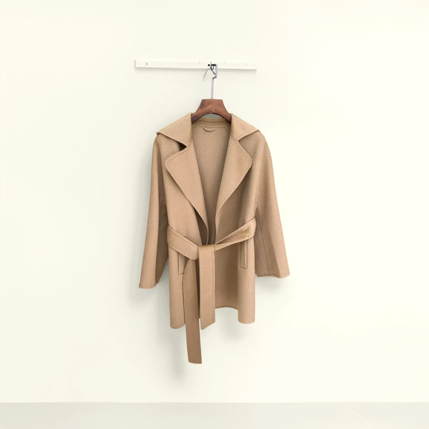 

Double Sided Cashmere Luxury Coat Medium Length Women's Wool Coat Autumn and Winter Coat for Womens