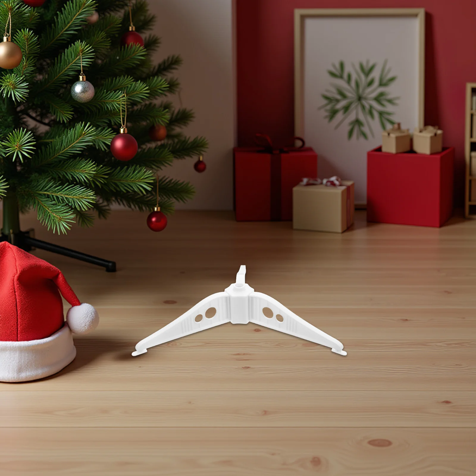 

2Pcs Xmas Tree Support Stand Heavy Duty Detachable Base Quick Assembly Artificial Tree Base Holder Holiday Party Favors