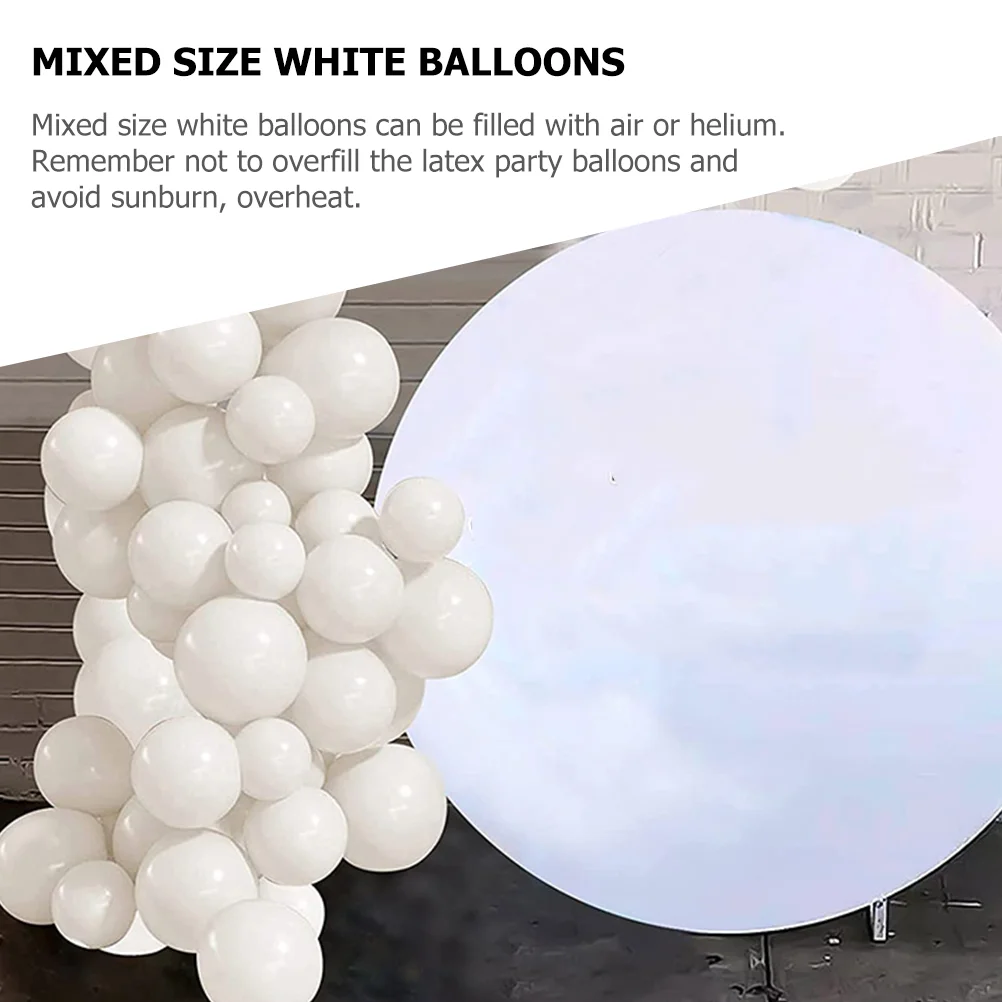 Party Balloon Decoration Dancing Decorations White Arc Balloons for Arch Suite Photo Shoot Garland Wedding Emulsion DIY Kit