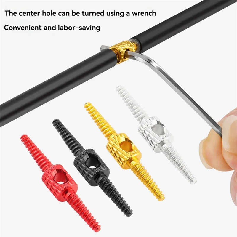 Brake Tube Connector Variable Speed Line Tubing Through Connector Tubing Through Connector Wiring Tool Red-AT20