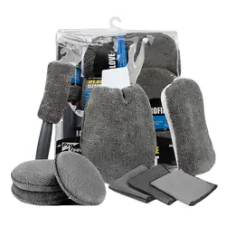 Car Cleaning Kit Detailing Brush Set Air Conditioner Vents Towel Polisher Car Auto Detailing Tools