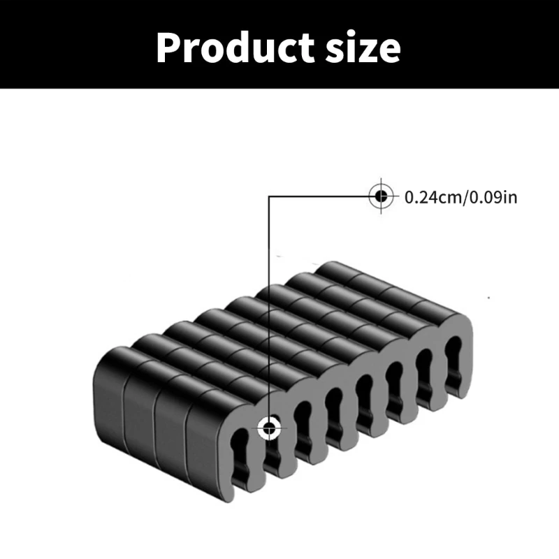 34Piece Power Cable Combs Set, Acrylic Sleeve Management for Computer Case