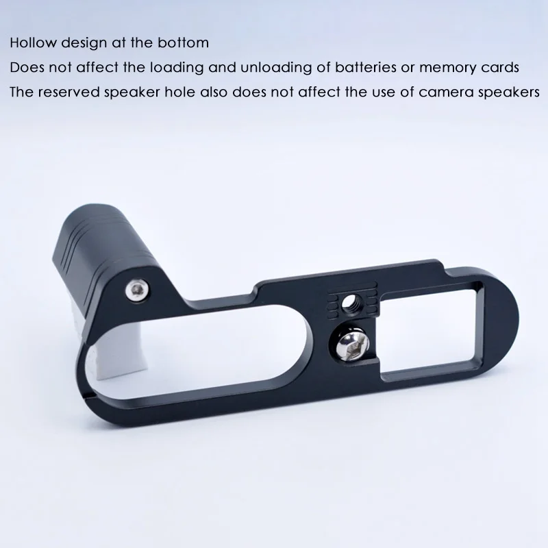 Hot sale Quick Release Plate,Anti Slip Aluminum Alloy Holder Hand Grip for Q2 Camera L Bracket Black