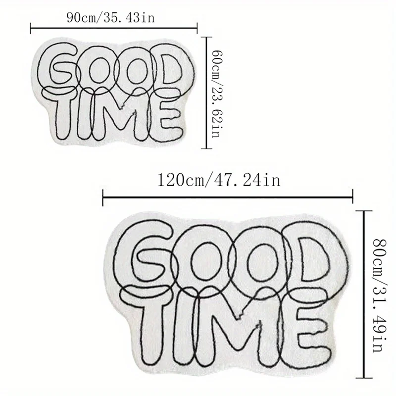 VIKAMA Good Time Irregular Sha - огляд і ціна Home Goods Bathroom Rugs