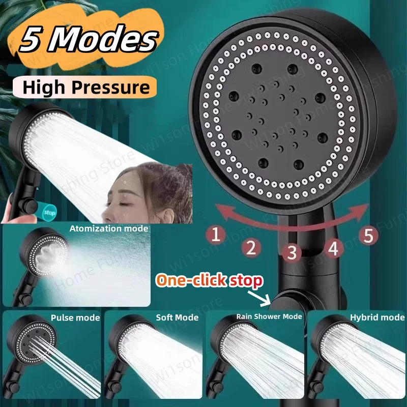 

Душевая лейка для Xiaomi, 5 режимов, водосберегающая, регулируемая, с высоким давлением, ручная, подвесная, аксессуар для ванной, новинка