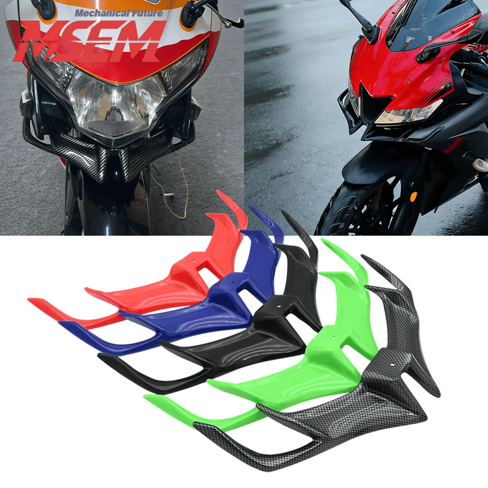 Cubierta protectora aerodinámica de ala fija para carenado delantero, para Yamaha YZF R15 V3.0 2017-2020, para Suzuki GIXXER SF250