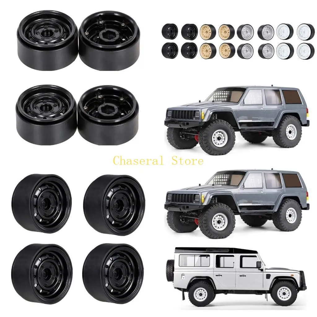 

E7CE 4 PCS Металлический колесный обод для колеса для 1/10 дистанционных дисков с дистанционным управлением