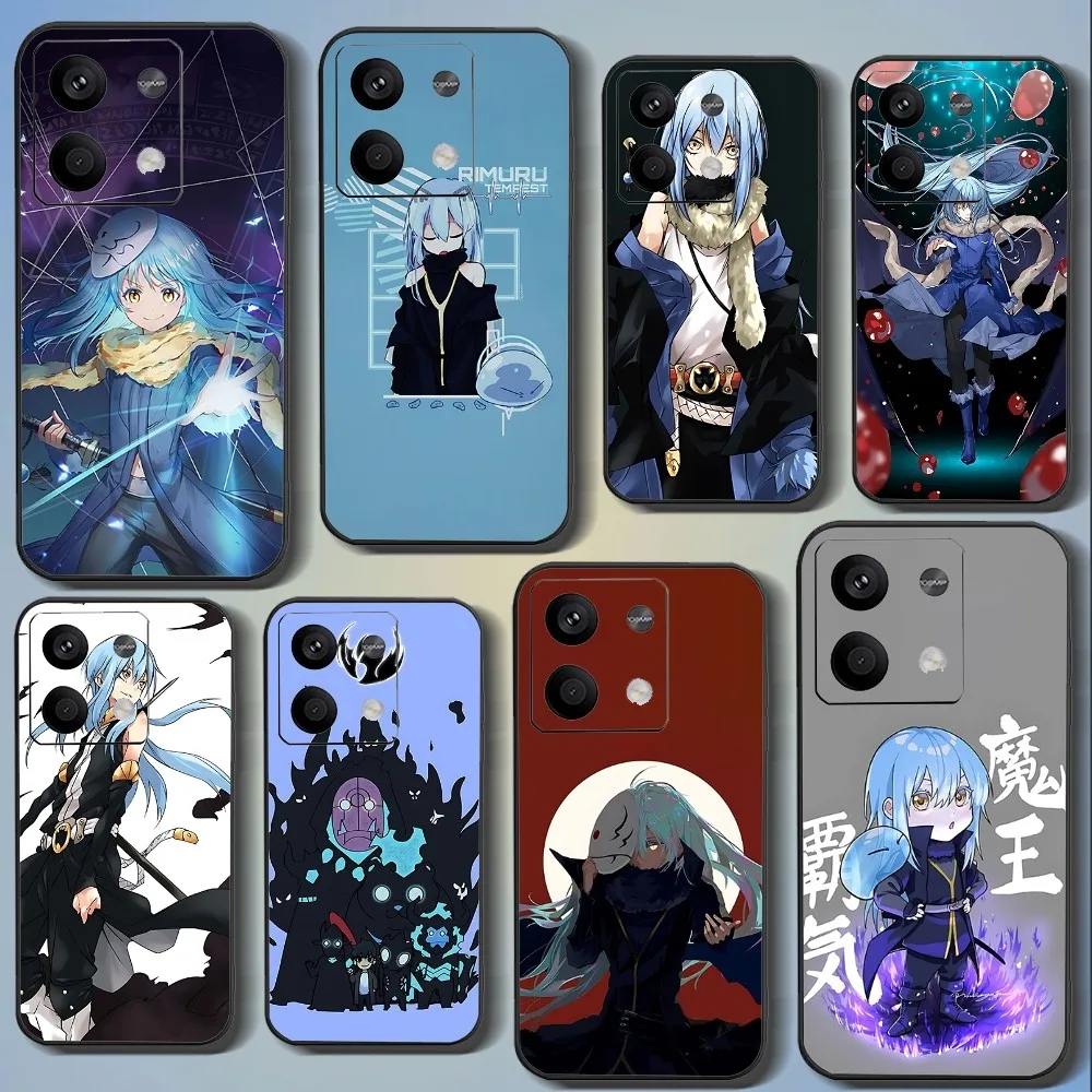 Tensei Slime Rimuru Mirimu Phone Case For Xiaomi 11 Redmi Note 11 5G 8T 9A 9 10T Note8Pro Note9 12SUltra Black Case