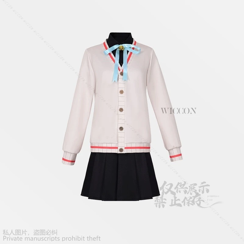 Tenma Saki Anime Cosplay Costume pour femme, tenues trempées, jeu de scène coloré, projet Sekai, carnaval d'Halloween, uniforme JK en plis