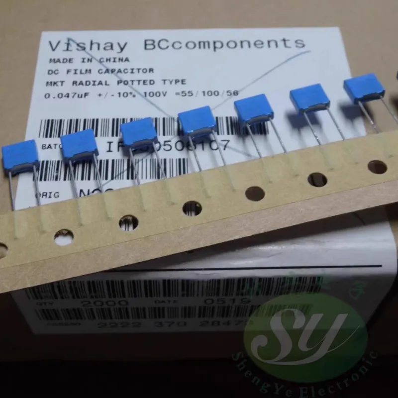 

20PCS VISHAY MKT370 0.047uf/100v 47nf 473 New 10% film capacitor 5MM