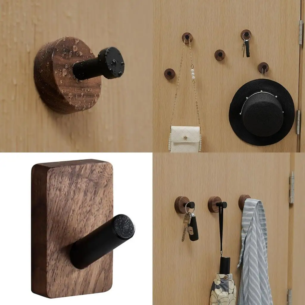 

Decorative Coat Hooks Wall Mounted Hooks for Hanging-Coats Towel Hooks Hanger Heavy Duty Coats-Rack Holder N2UD