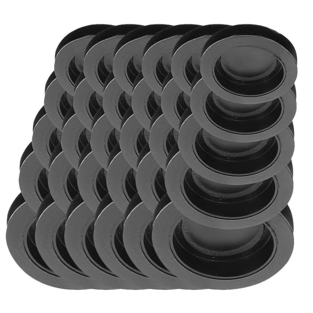 

30pcs Round Rubber Stopper Piggy Bank Plug Caps Black 26mm 25mm 30mm 32mm 38mm Saving Box Sealer Storage Container Hardware