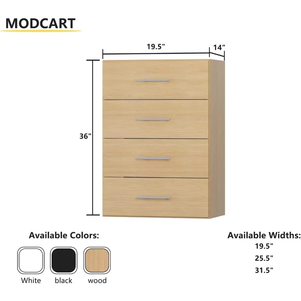 Sistema modular de organizador de armário de madeira para soluções de armazenamento walk-in, armazenamento eficiente de roupas em unidade de torre curta de 4 gavetas
