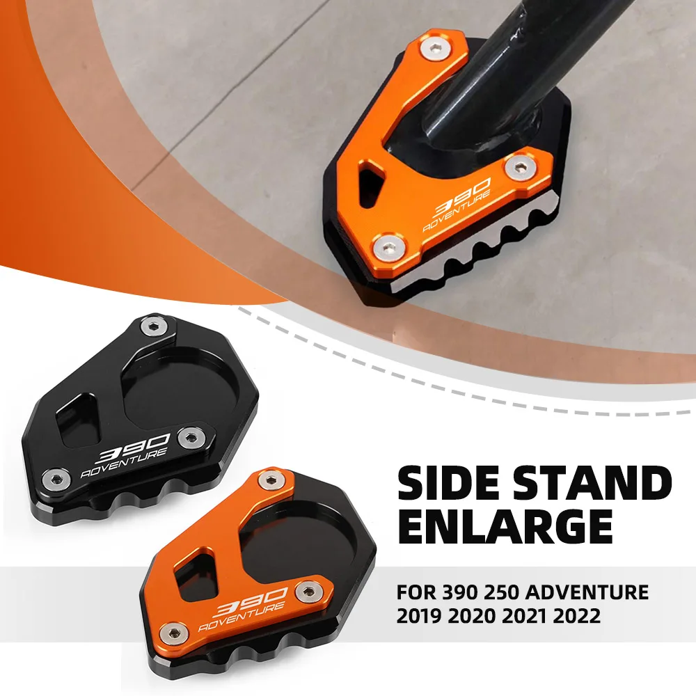 

FOR 390 250 Adventure 2019 2020 2021 2022 2023 Foot Side Stand Extension Pad Support Plate Kickstand Motorcycle Accessories 2023