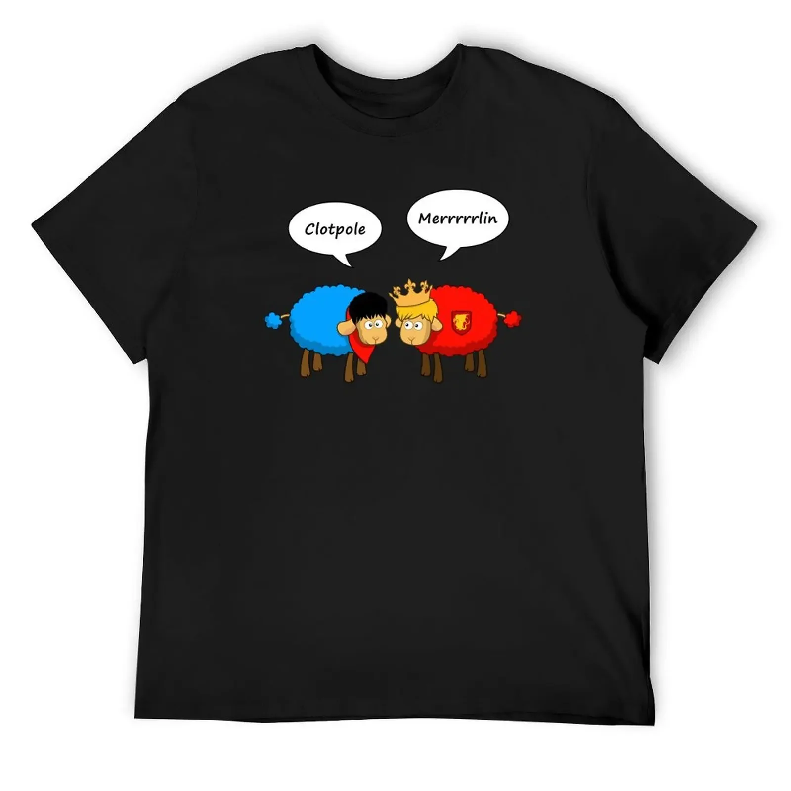 

Sheep Merlin and Arthur... Merrrrrrlin T-Shirt customs animal prinfor boys quick-drying quick drying shirts men graphic