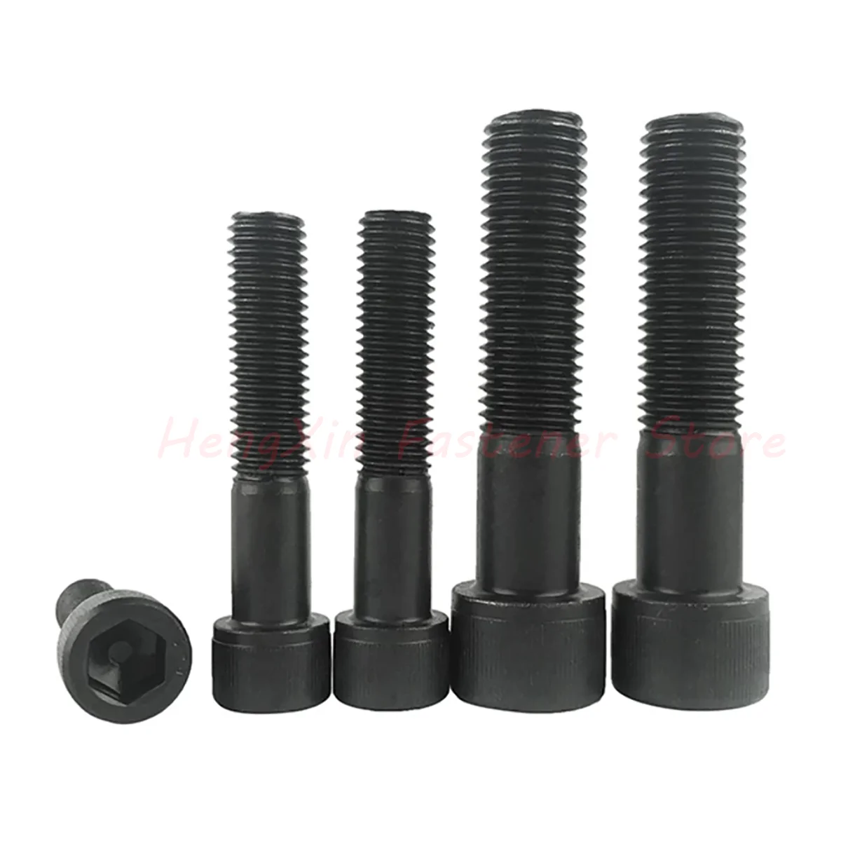 M3 M4 M5 M6 M8 M10 Black Grade 12.9 Steel Partially Threaded Hexagon Hex Socket Head Cap Allen Bolts Screw Length 30-300mm 4