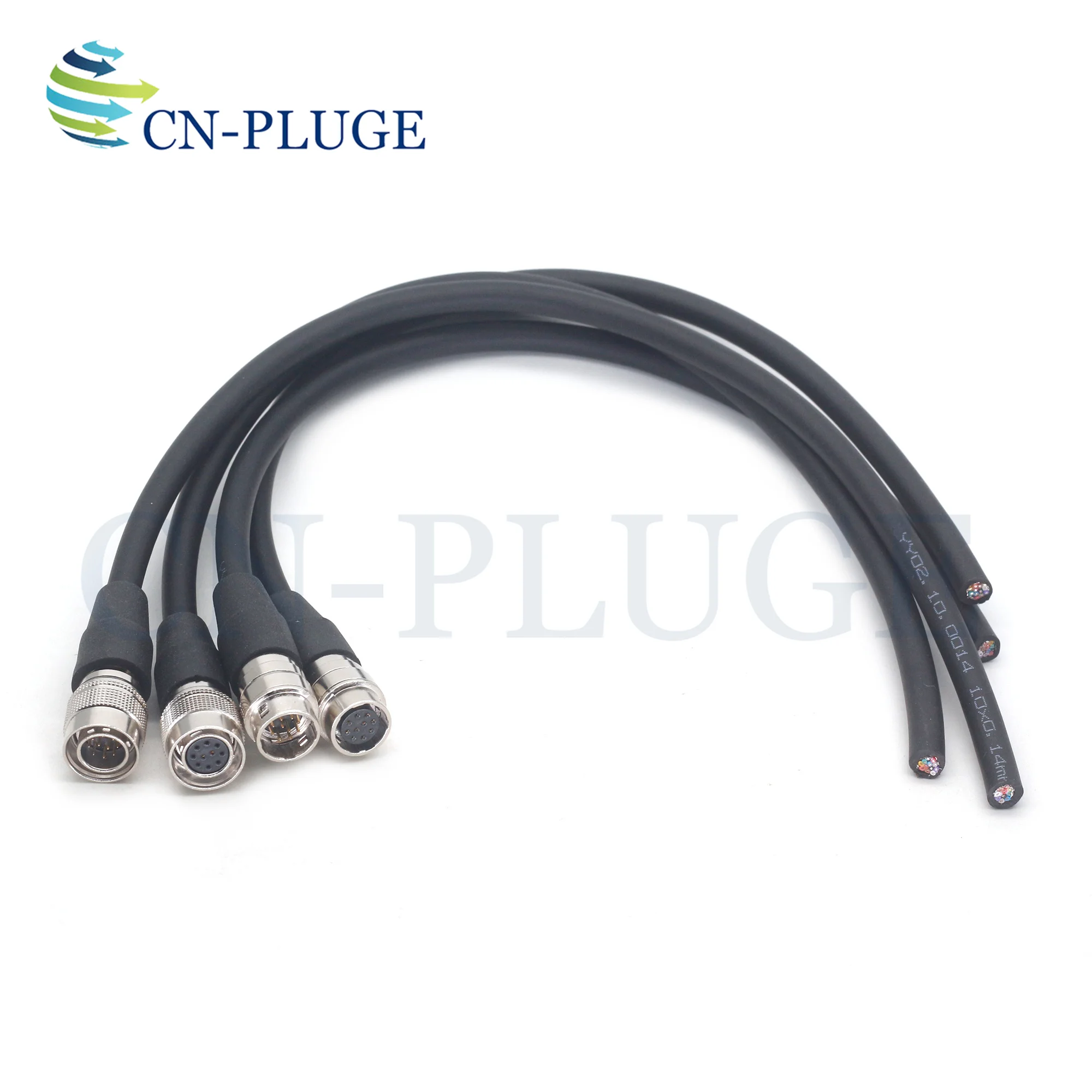 موصل HR10A-10P-10S/P & HR10A-10R-10S/P 10 Core قابس ومقبس سلك شبه نهائي، موصل طاقة كاميرا CCD