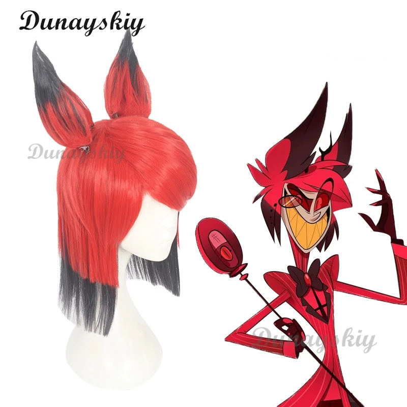 Anime Hazbin Cosplay strój hotelowy Alastor przebranie na karnawał mężczyzn kobiety Anime Hazbin Hotel Cosplay radiowy Demon Alastor kostium