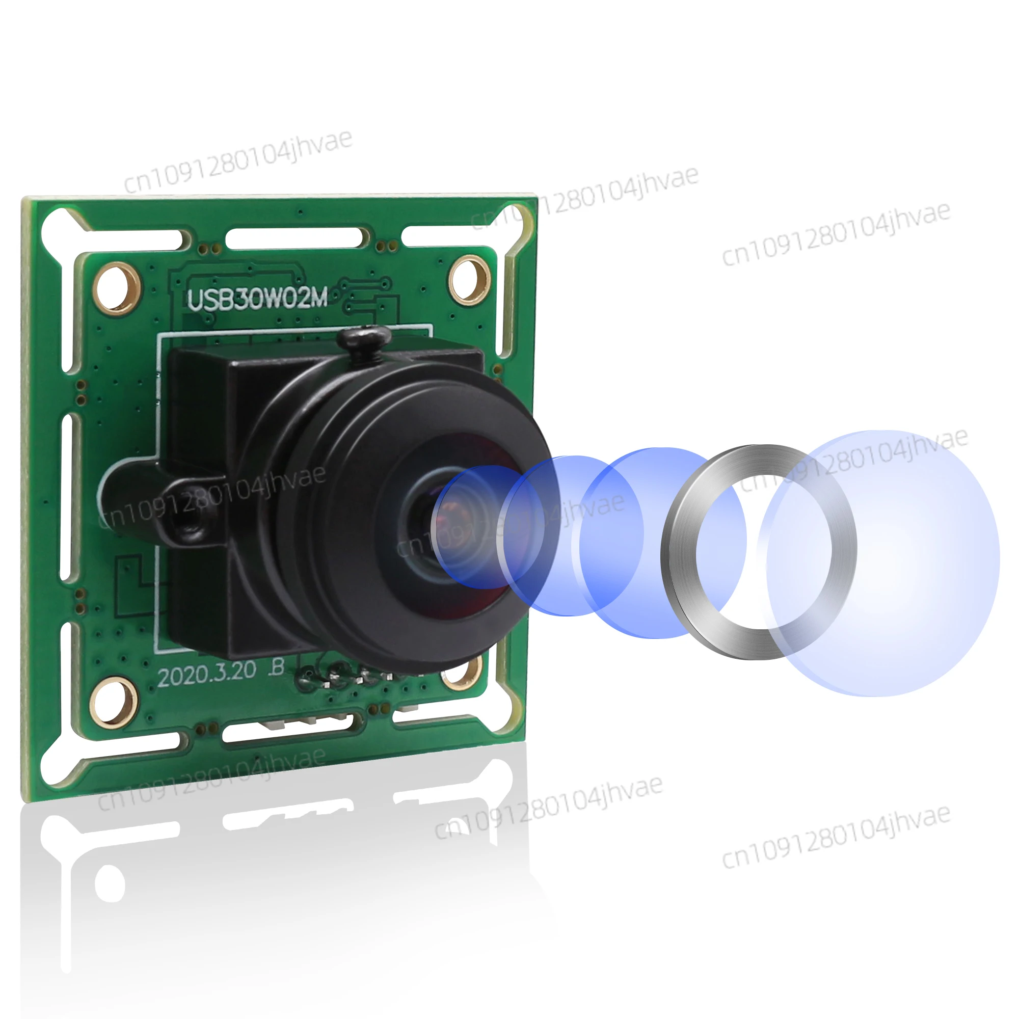 

ELP Wide Angle Camera Module High Speed MJPEG 60fps 640 X 480 Video USB 2.0 Camera with 170 Degree Fisheye Lens