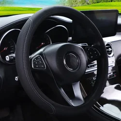 New Practical Steering Wheel Cover Car Interior Four Seasons Leather Steering Wheel Cover Universal Easy To Store