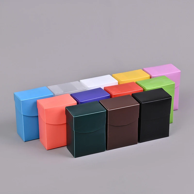 Solid Color Collectible Card Organizer Card Brick Card Sets Classic Colorful Board Game Storage Boxes