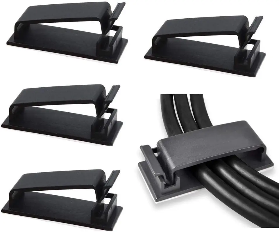 50 Pack Self Adhesive Cable Management Clips