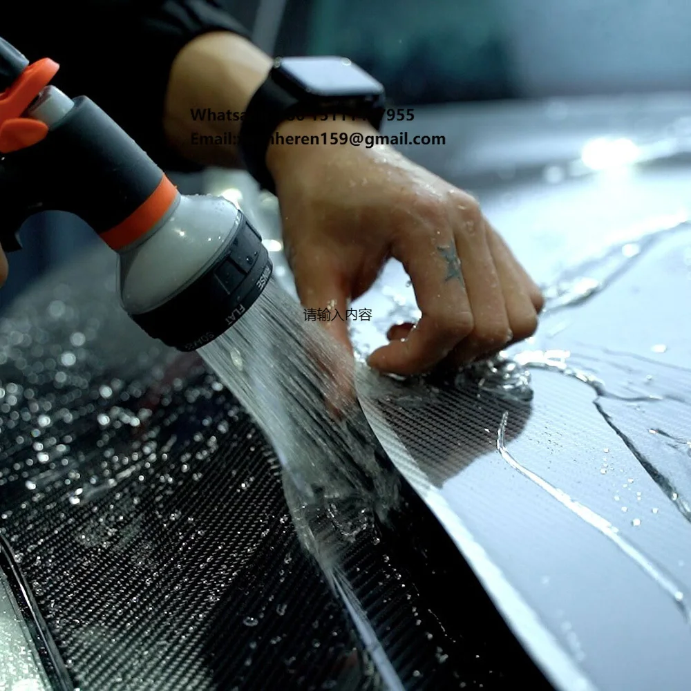 

Защитная пленка для автомобиля WRAPMASTER 1.52*15м, глянцевая, прозрачная, с эффектом изменения цвета, из ТПУ, имитирующая карбон