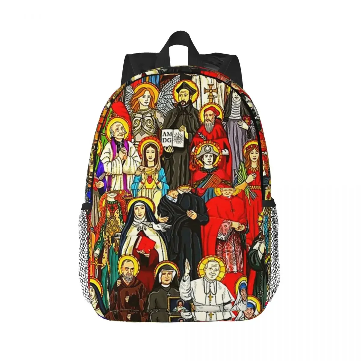 Saints, All Saints, Catholic Saints Backpacks Teenager Bookbag Casual Students School Bags Laptop Rucksack Shoulder Bag