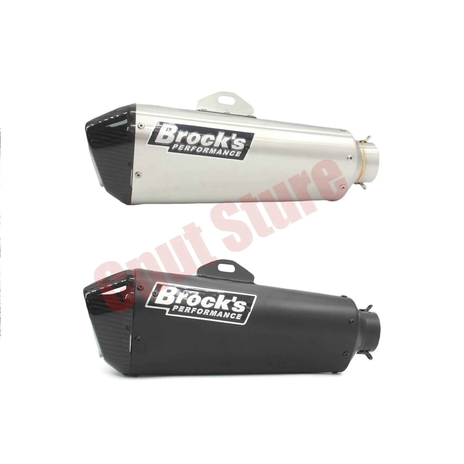 

60MM For GSXR750 MT09 Z900 R7 CB750 CBR1000RR 765RS TUONO V4 TMAX Universal Motorcycle Exhaust Stainless Brock CT SINGLE Muffler