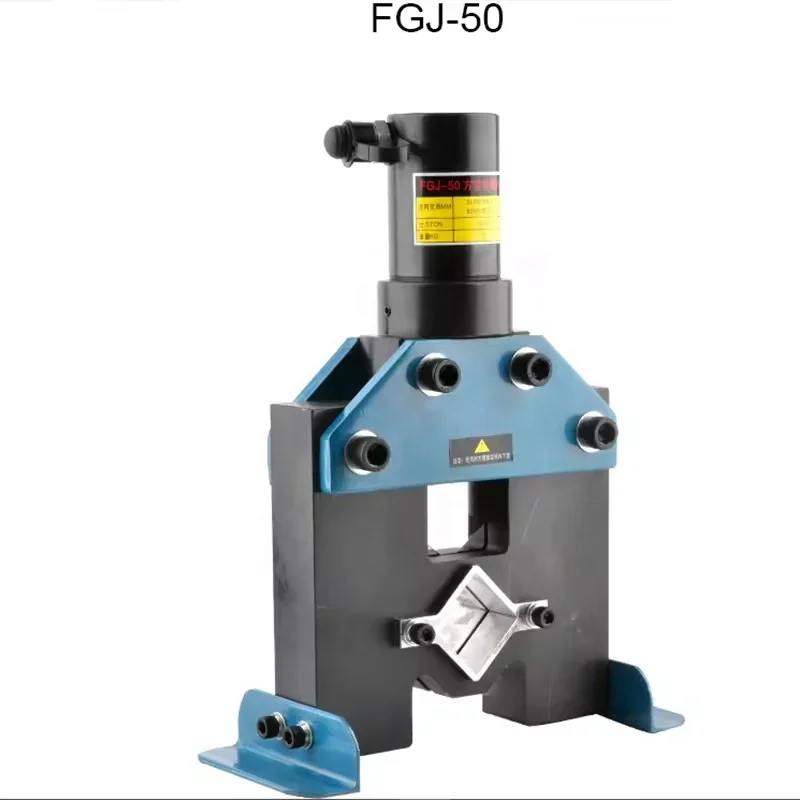 Hydraulic Square Tube Angle Iron Cutter 50 Galvanized Pipe Cutting Mold Electric Notching Angle Steel Cutting Die