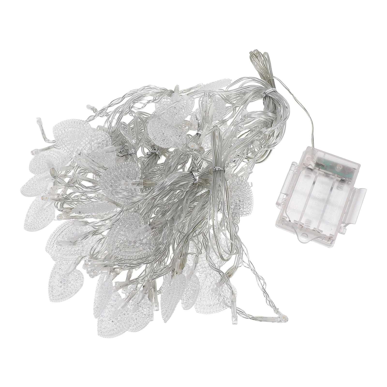 

1pc Curtain Lights Led String Lights Window Wall Decor Heart Shape For Wedding Party Garden Home Decoration Warm White