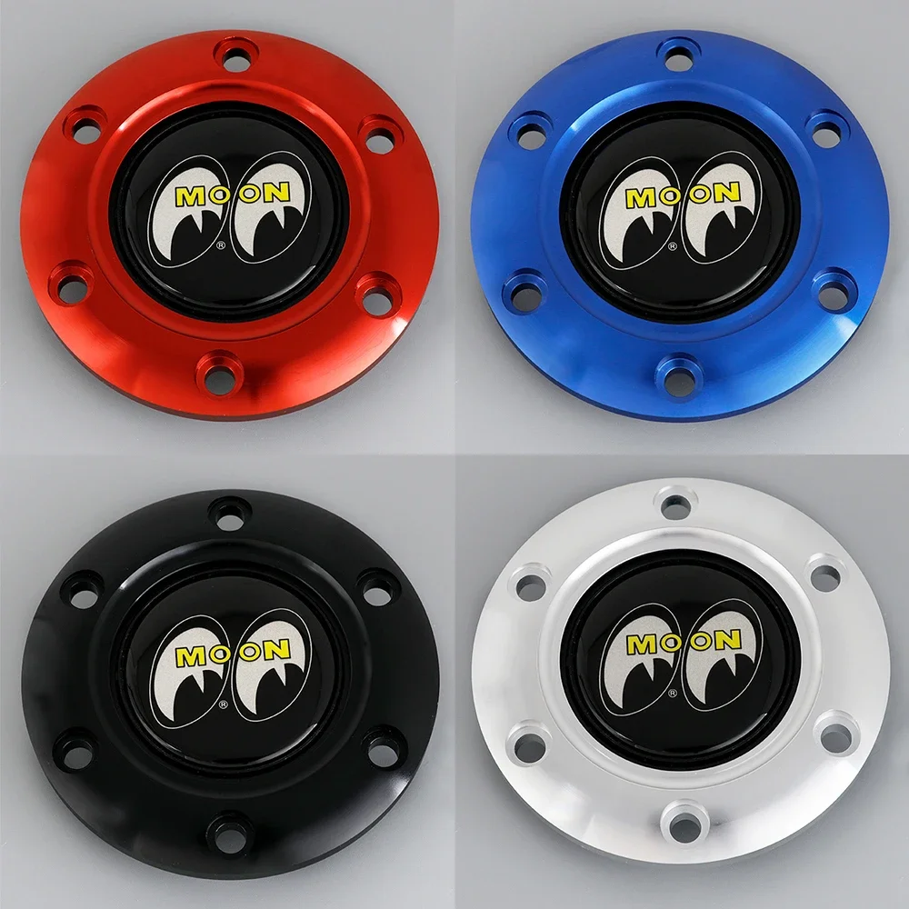 MOONEYES Racing Sport Steering Wheel Horn Button+Retainer Ring fit for MOMO OMP NRG VERTEX SPARCO