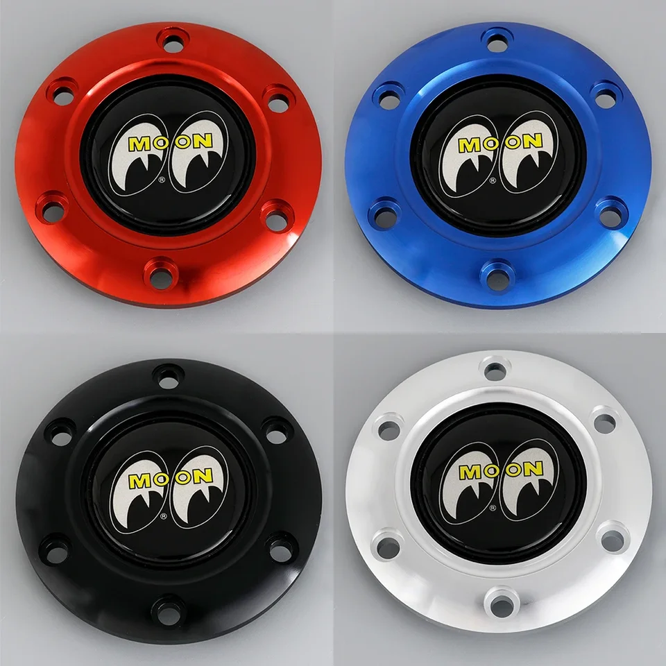 MOONEYES Racing Sport Steering Wheel Horn Button+Retainer Ring fit