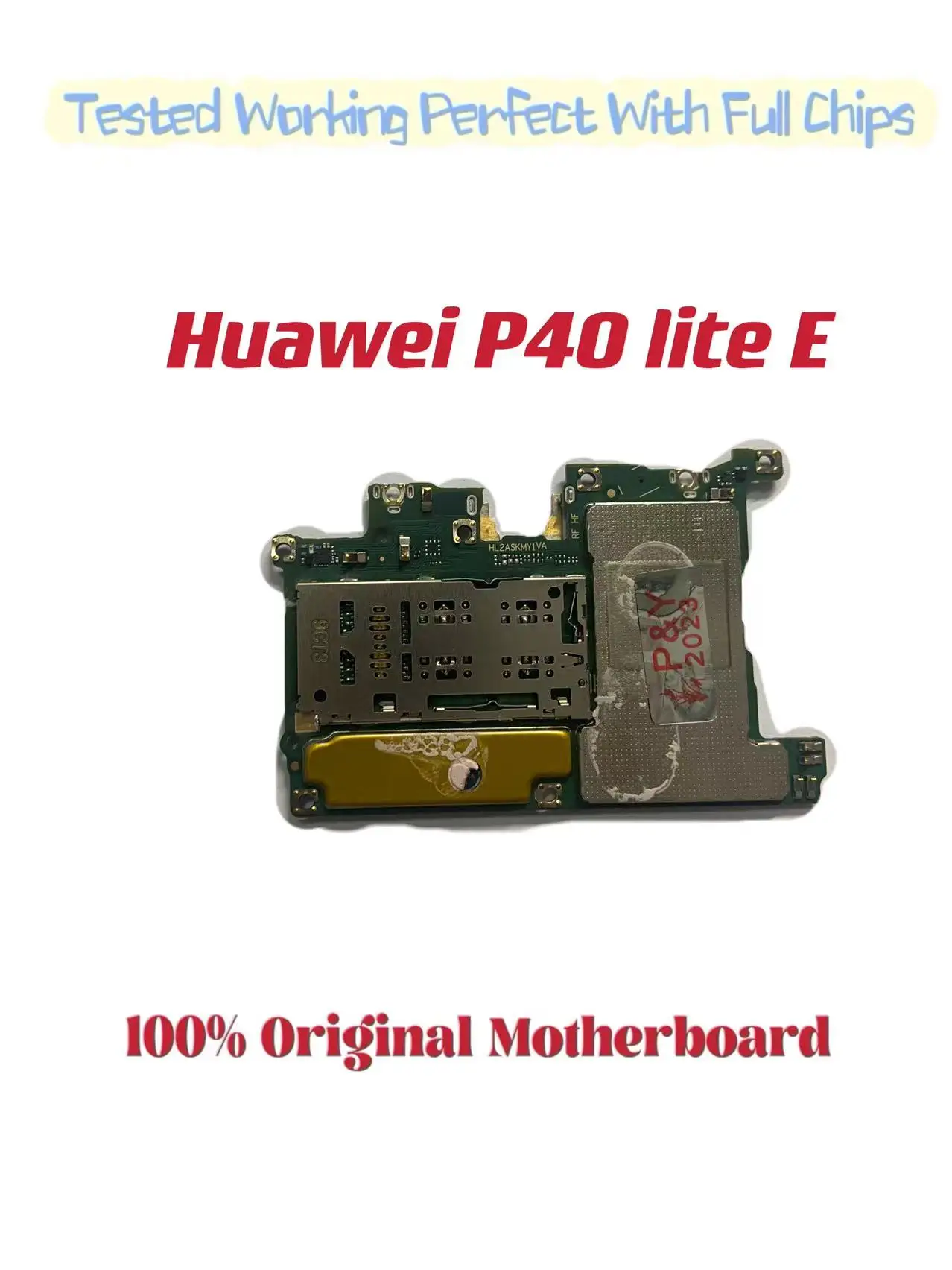 Original Unlocked Main Board for Huawei P40 Lite E, Mainboard Motherboard, Chips Circuits, Flex Cable