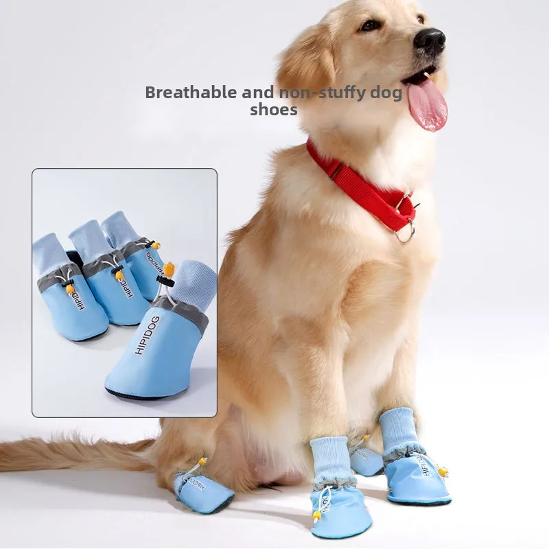

2026 New Black Non-Slip Dog Footwear, Double Layer Durable Shoes for Medium Large Breeds