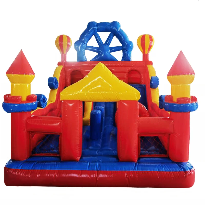 Factory inflatable castle outdoor trampoline castle with slide  inflatable bouncy jumping