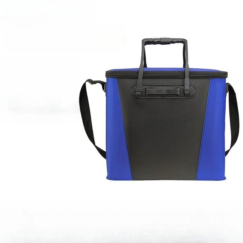 Thickened EVA Foldable Live Fish Bucket Waterproof Portable Fishing Live Well Bag Outdoor Fishing Tackle Container
