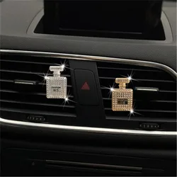 Diamond Perfume Bottle Decor For Car Air Vent Clip Air Freshener In Auto Interior Decoration Car Aroma Diffuser Car Accessories