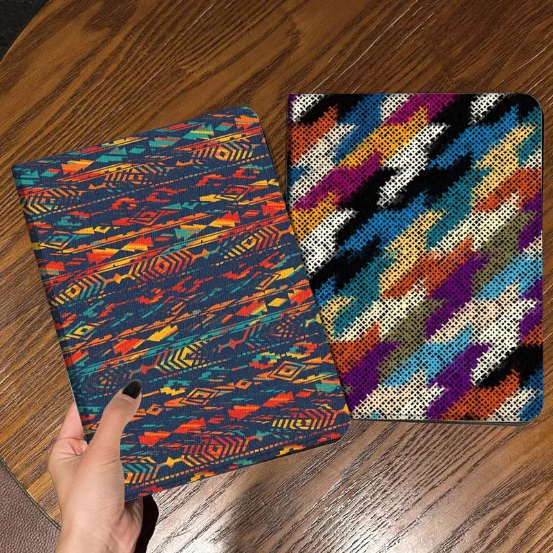 

Aztec Geometric Pattern Art Tablet Case For Samsung Galaxy Tab S7 S8 S9 S10 FE Lite Gift