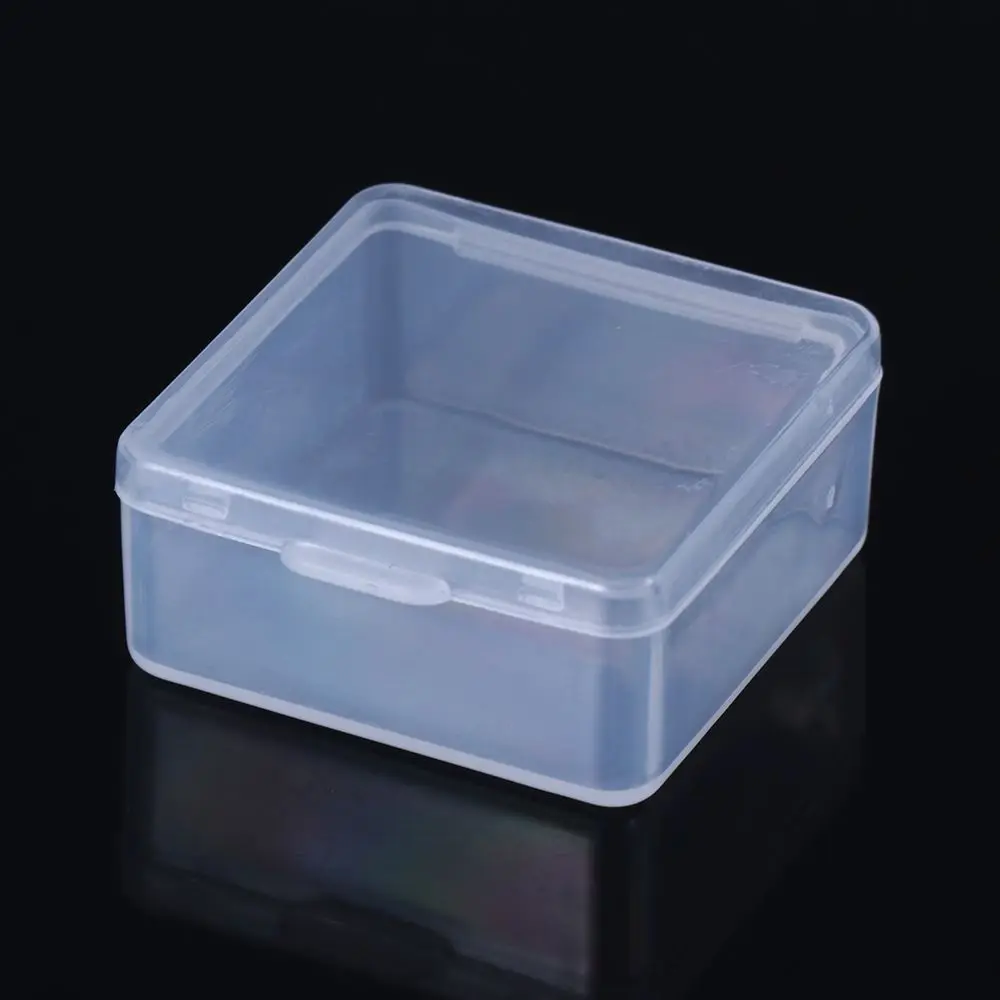 Transparent Nail Art Screw Storage Plastic Jewelry Organizer Case Beads Container Small Storage Box Pill Chip Box