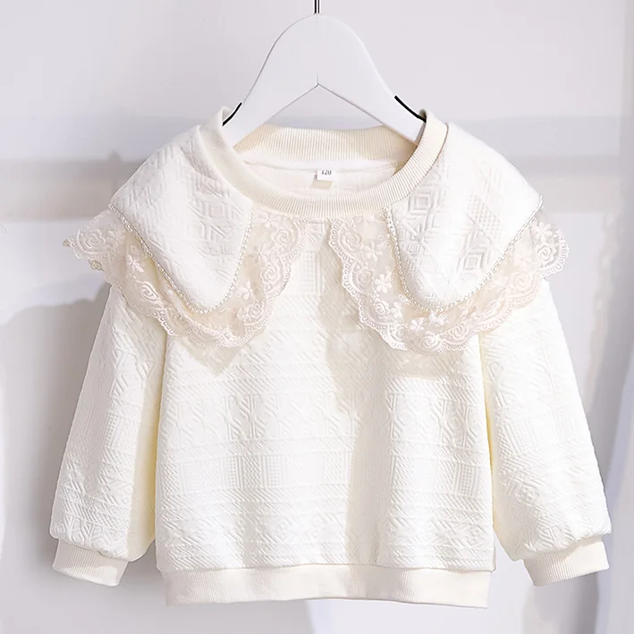 2023 New Spring autumn Baby Girls boys  Cotton soild full Sweatshirts Cute Children kids Clothes shirts