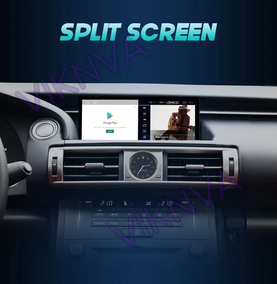 Android 14 Car Radio For Lexus IS RC 250 200 300 350 200t 300h 2013-2019 Wireless CarPlay Multimedia Video Player 4G GPS Navi