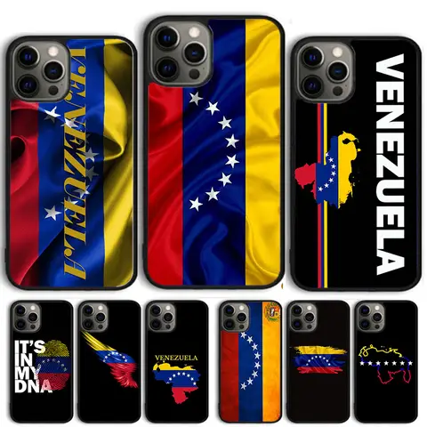Venezuela Flag Coat Of Arms Phone Case for iPhone 17 Air 16 16e 15 Plus for Apple 13 11 12 14 Pro Max Cover coque fundas
