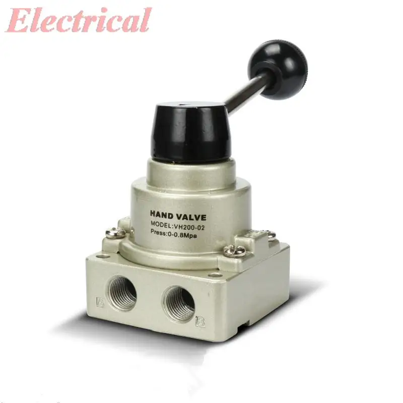 

1pc Pneumatic Hand Lever Turn Valve 1/4"PT 3 Position 3 ports 2 way type Direct Acting Type Air Fluid 1MPa Max Pressure