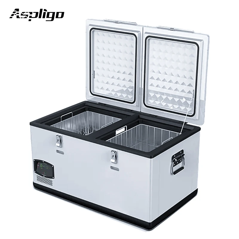 New Material Mini Size Car Refrigerator 60L Low consumption largely capacity RV 12v Camping Car Freezer Portable Refrigerator