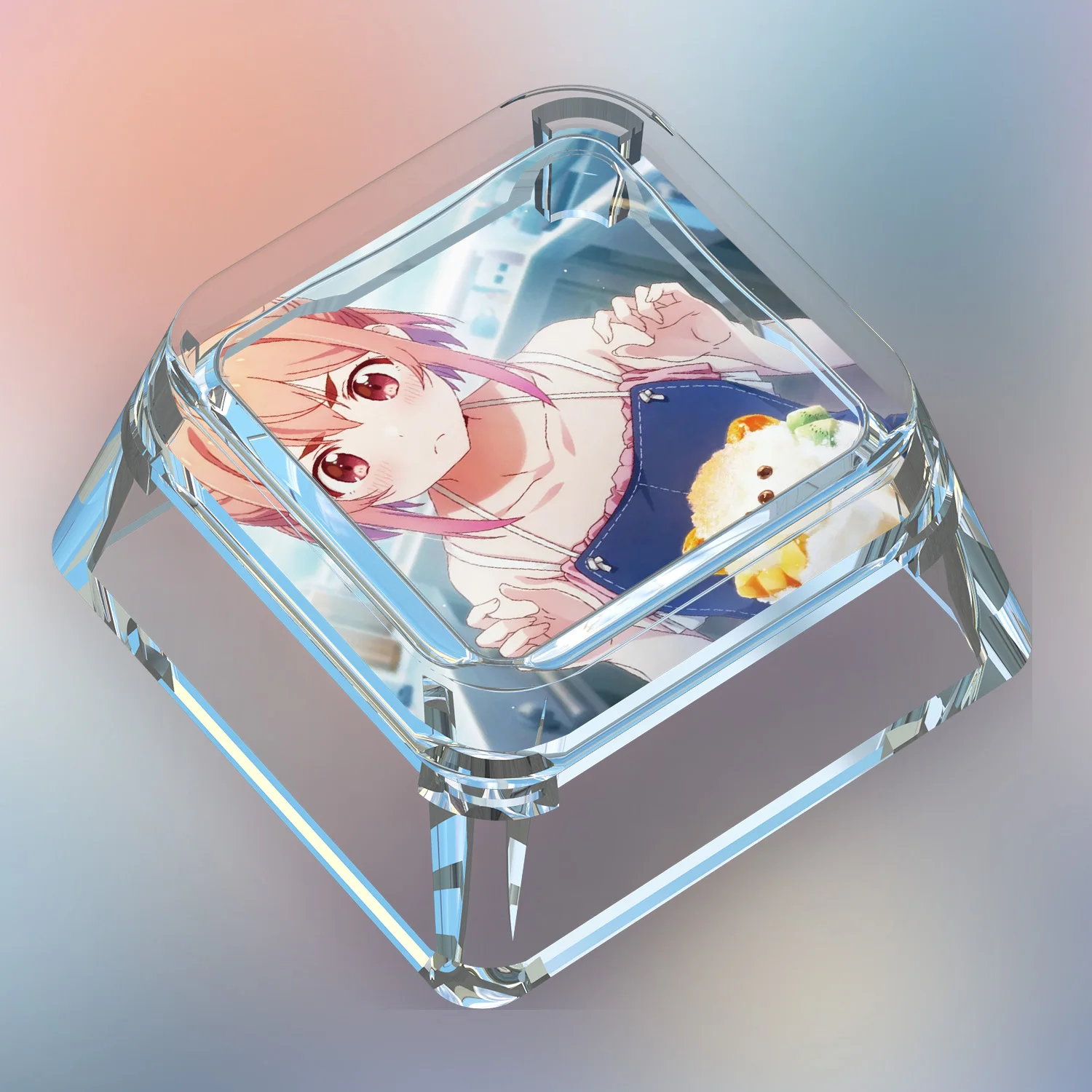 22 نموذج لتقوم بها بنفسك قصة آلهة ساكوراساوا سومي لطيف لوحة المفاتيح الميكانيكية Keycap شفافة نقل الضوء أغطية المفاتيح الميكانيكية