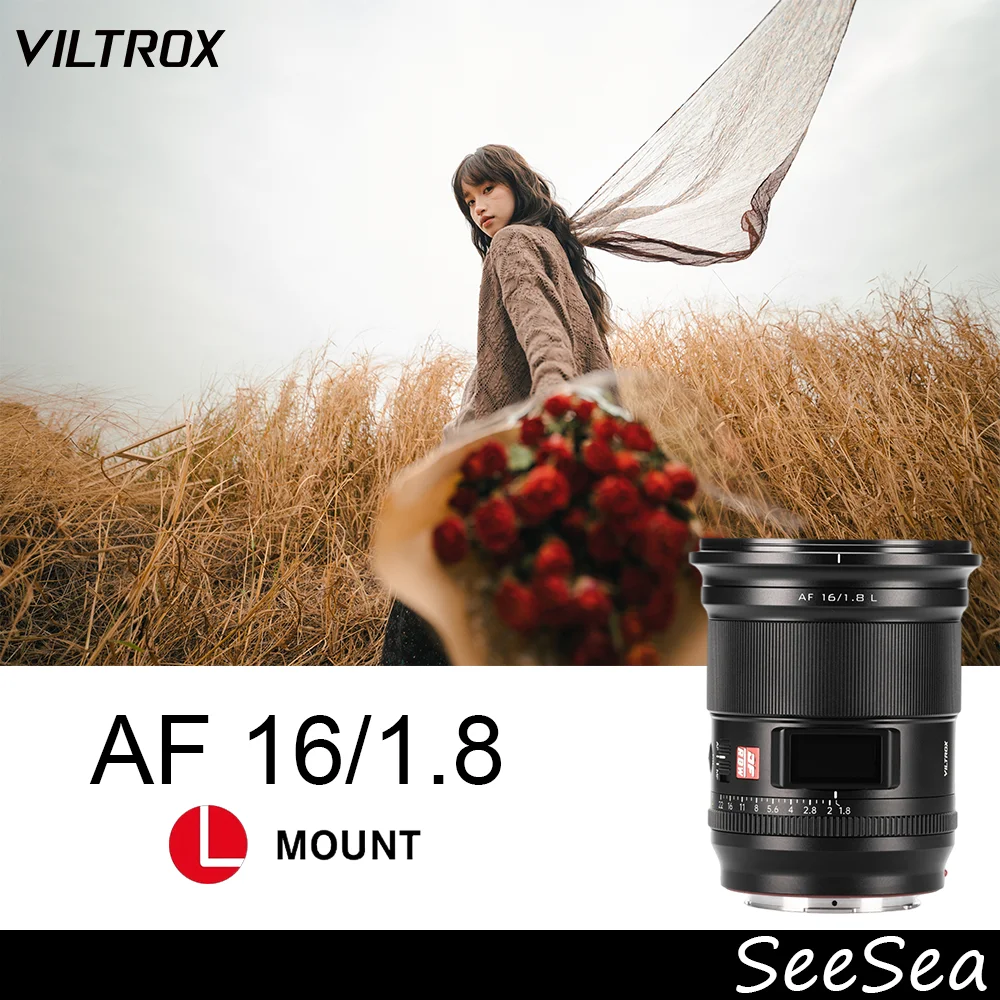Viltrox 16mm F1.8 L Autofokus-Vollformat-STM-Weitwinkelobjektiv mit großer Blende für spiegellose Kameras mit L-Mount