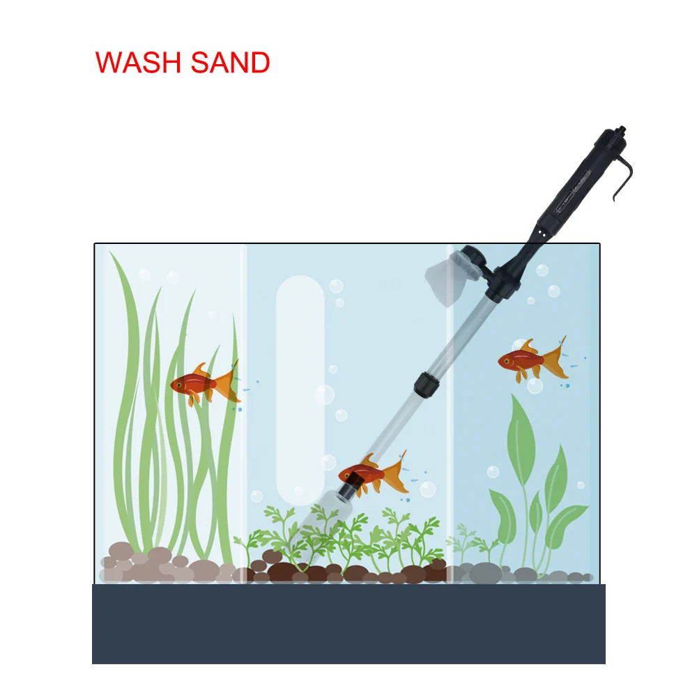 Electric Water Change Pump Waste Remover Gravel Cleaner Tool Filters Tools Aquarium Fish Tank Pipe